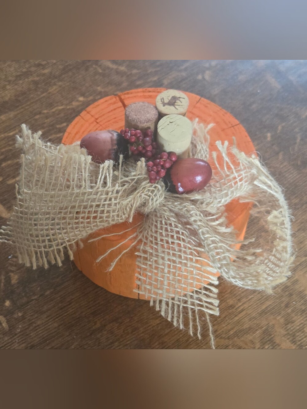 Festive Autumn 23-24" Wreath with Pinecones, Pumpkins, and Berries - Picture 7 of 17